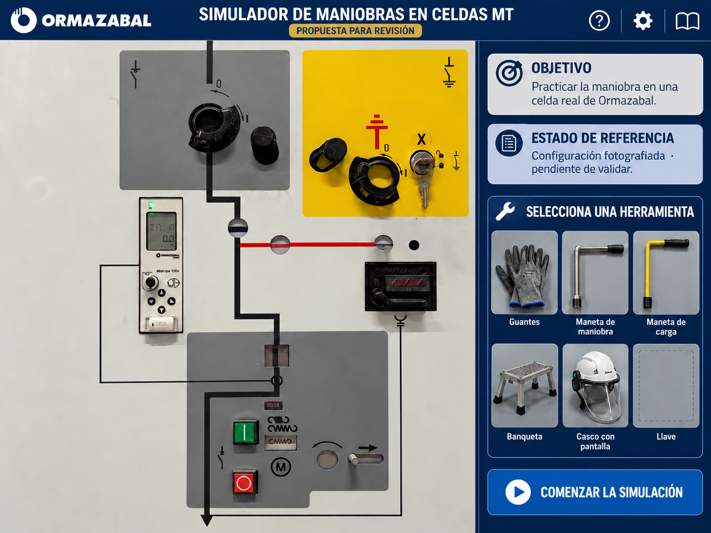 Celda con interruptor automático